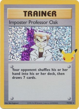 Imposter Professor Oak - 73/102 - Holo Rare (Classic Collection)
