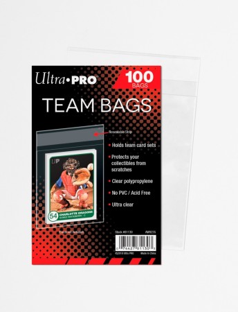 Ultra Pro Sleeves Team Bags Resealable - 100 stk